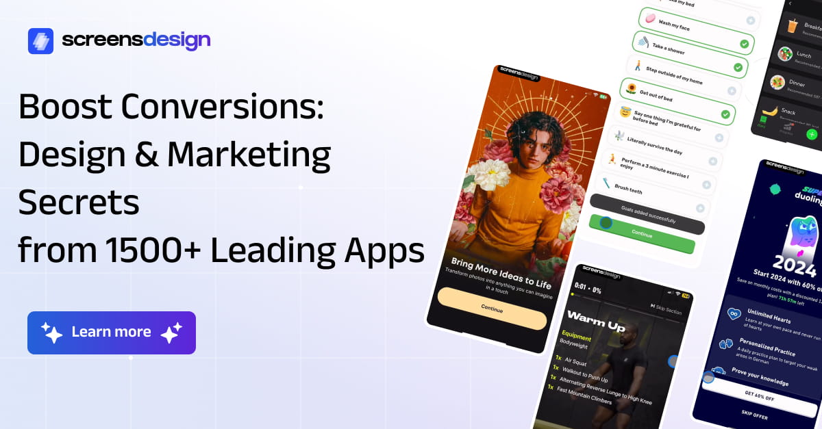 ScreensDesign: App Design Library & UI Inspiration | iOS Examples